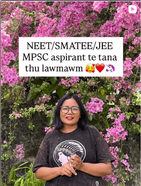 Miss Natalia from The Mizo Observer recommending Zirna for NEET, JEE, and SMATEE aspirants